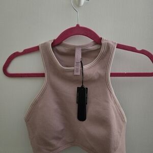 Nike Skims Ribbed Seamless Racer Front Bra Top